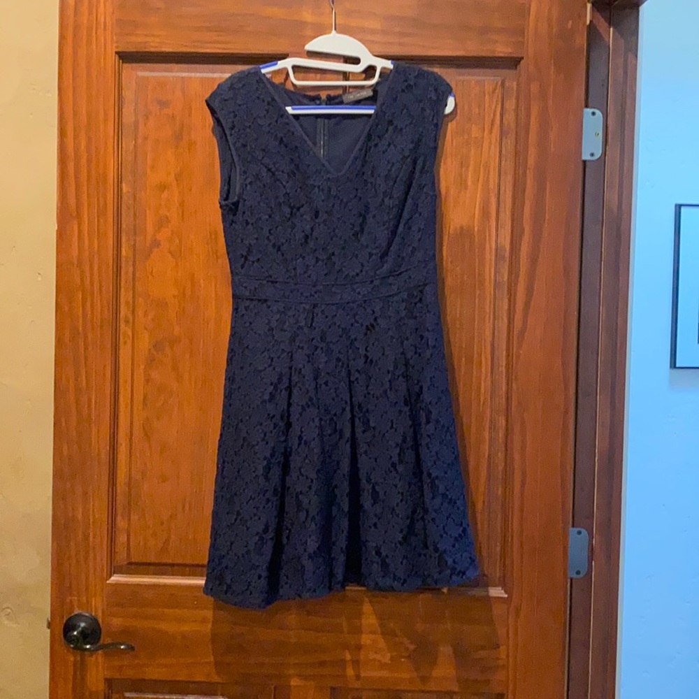Navy lace dress